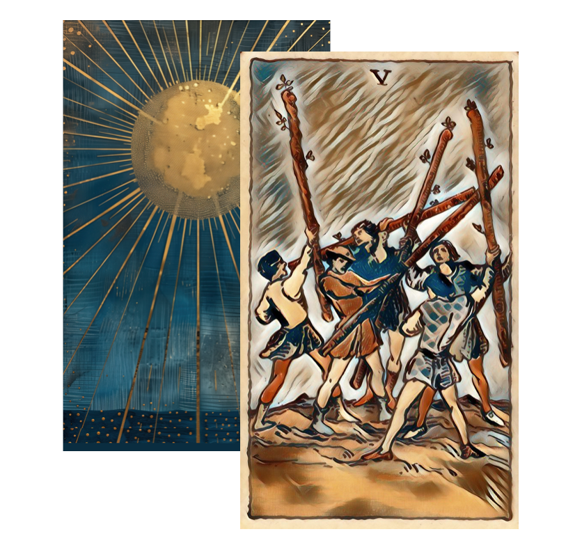 Five of Wands Tarot Card Meaning