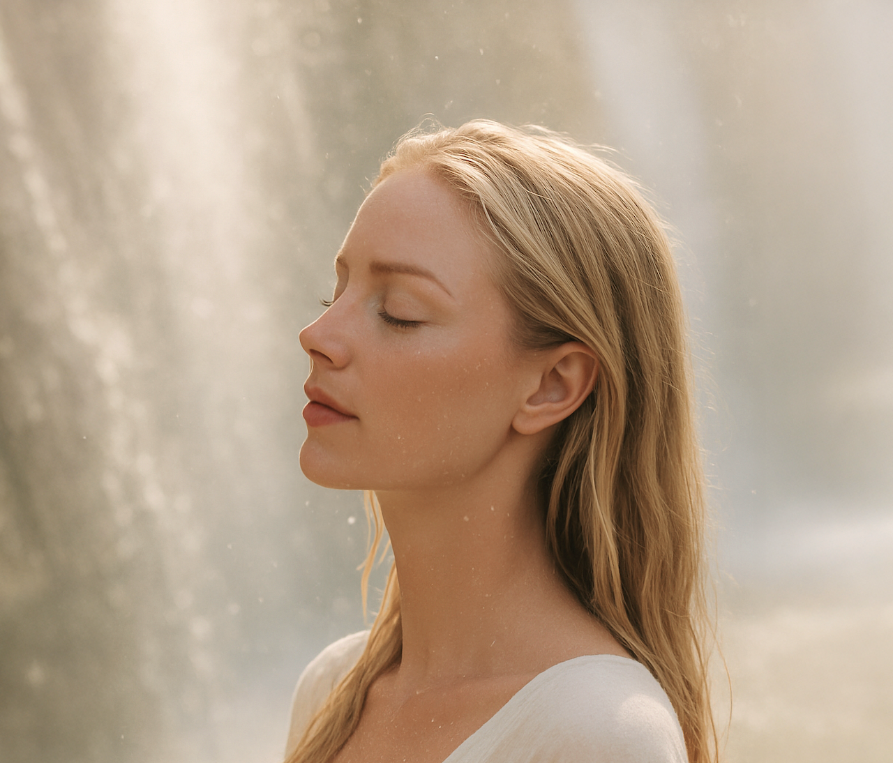 A lady Reading tarot intuitively