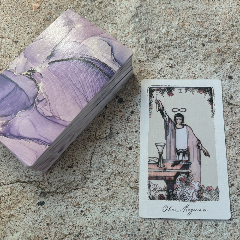 tarot masterguide tarot cards, tarot decks, amethyst tarot deck