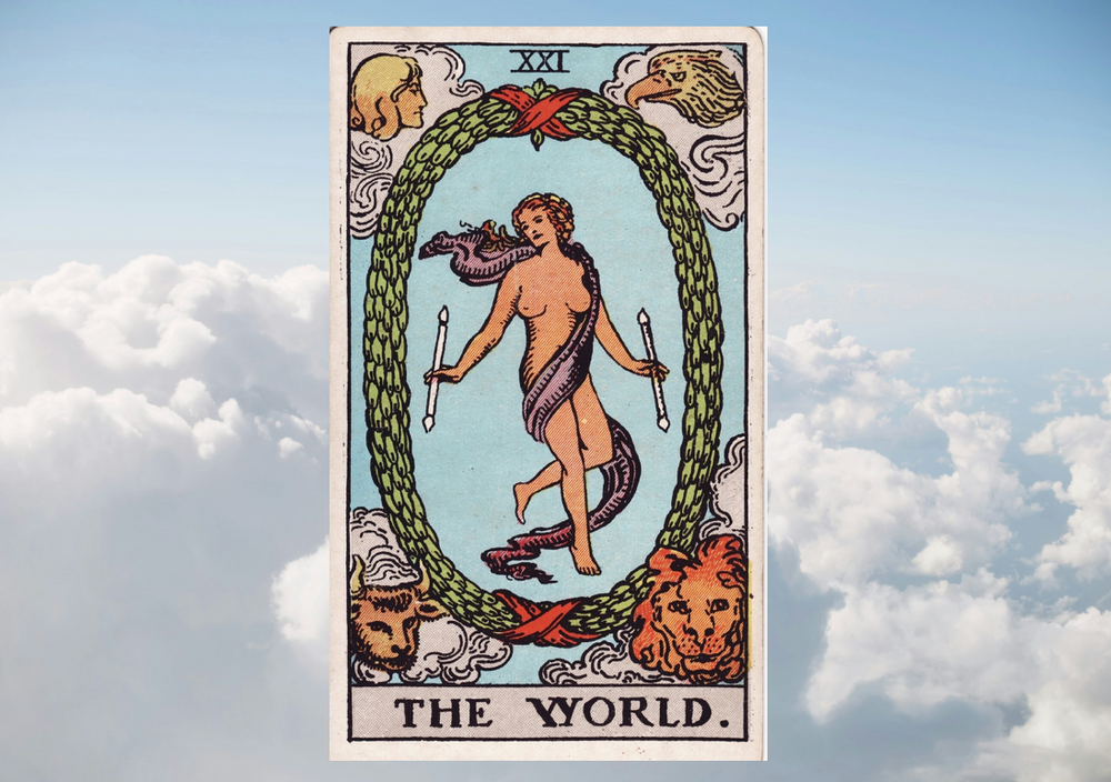 Tarot the World Card