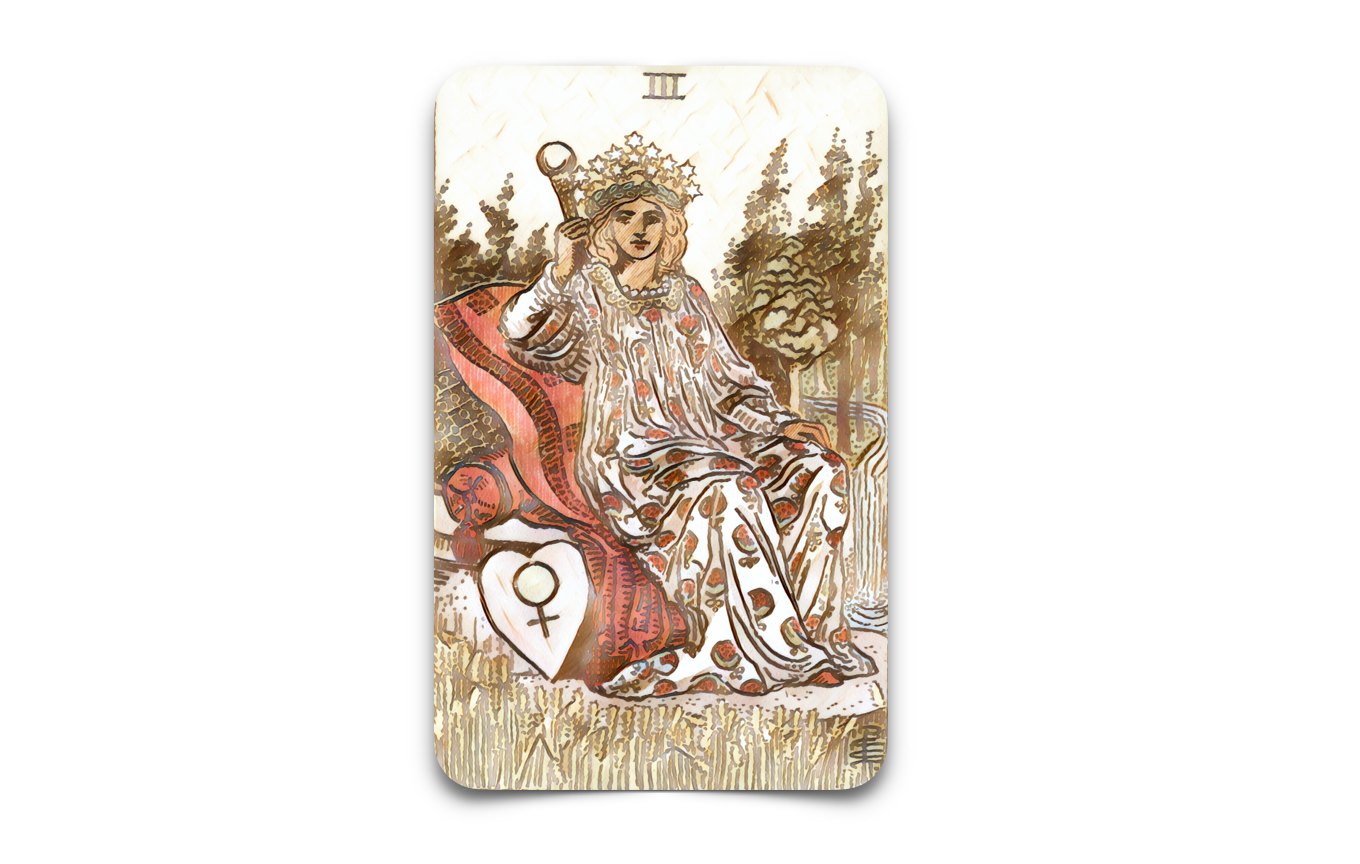 The Empress Tarot card, Tarot Masterguide, tarot lessons, tarot decks, tarot course