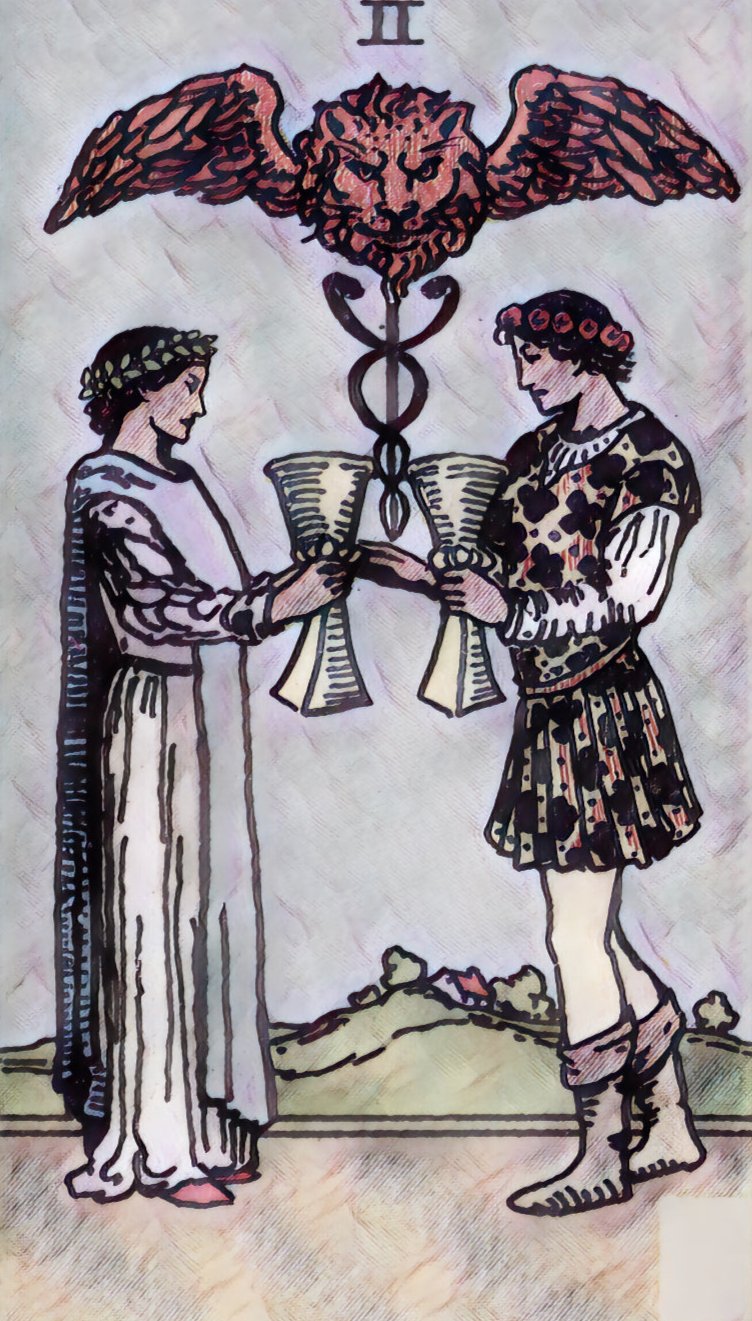 tarot masterguide two of cups