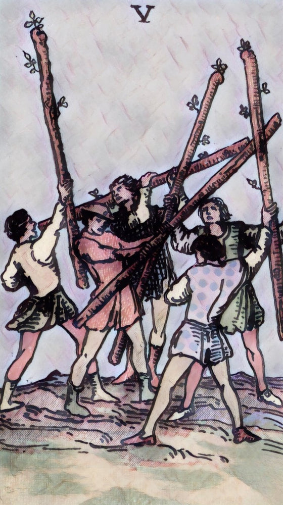Tarot masterguide five of wands
