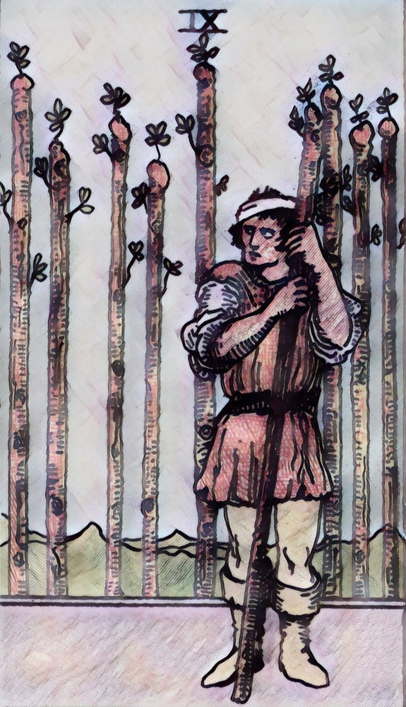 tarot masterguid nine of wands tarot cards