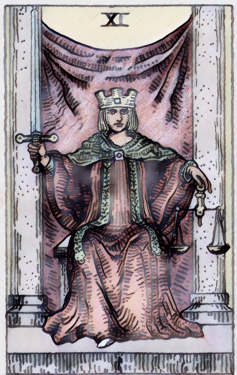 tarot card meaning, justice