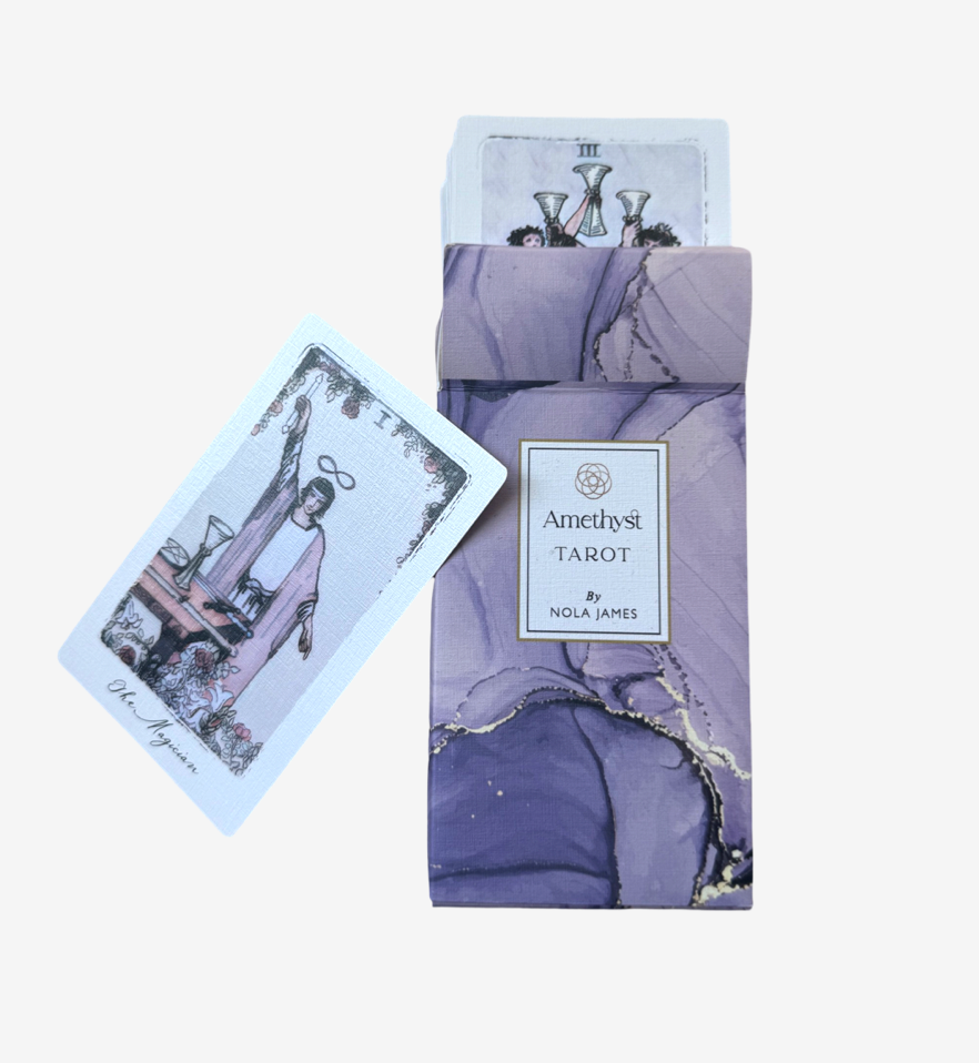 Tarot masterguide Amethyst tarot cards, tarot card decks, tarot, tarot lessons, learn tarot, tarot card meanings