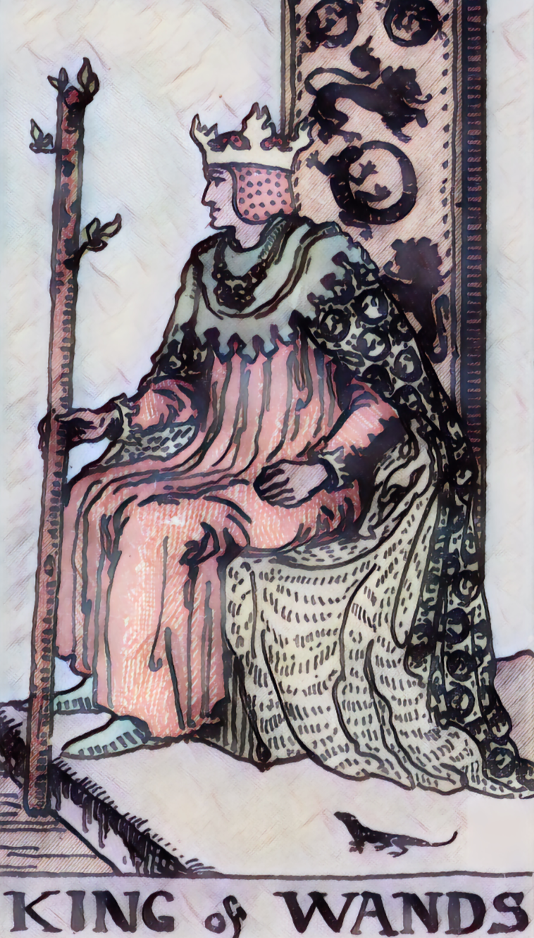 tarot masterguide king of wands tarot card