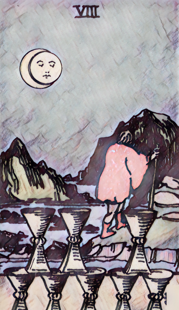 tarot masterguide eight of cups tarot card