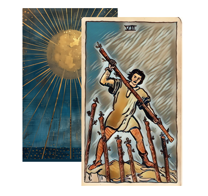 Seven of Wands Tarot Card meaning
