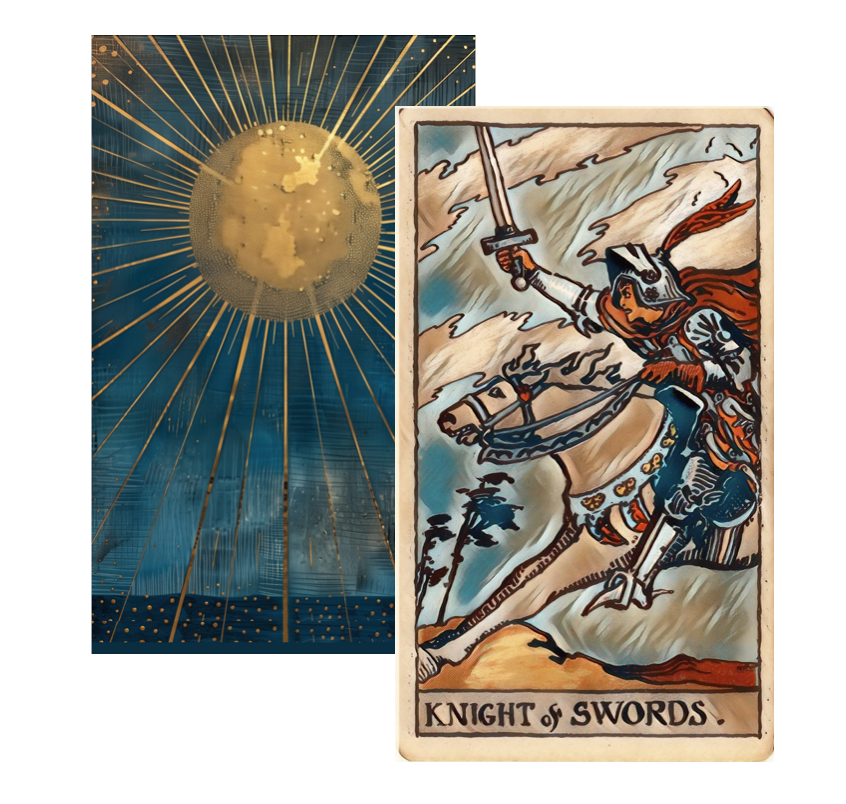 knight of swords tart card meaning