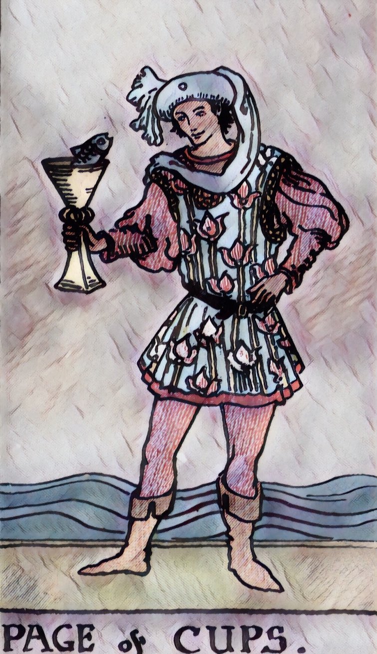 tarot masterguide page of cups