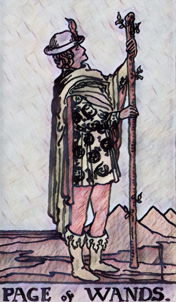 Tarot msterguide page of wands tarot card