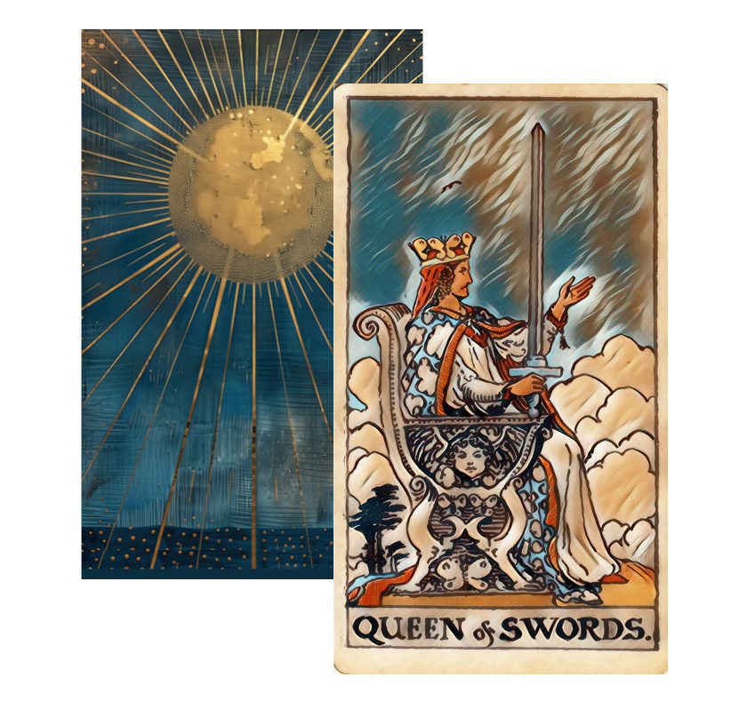 Queen of swords tarot card meaning