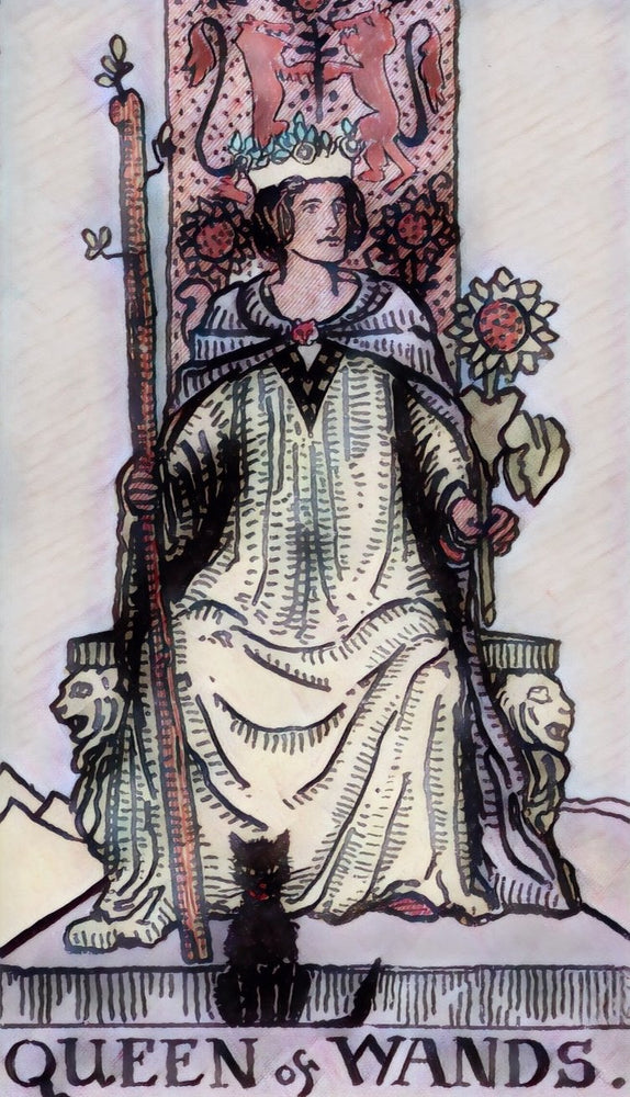 tarot masterguide queen of wands tarot card