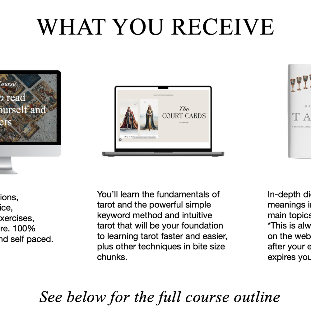 tarot course online, learn tarot fast, tarot school, tarot masterguide, tarot cards, tarot card meanings