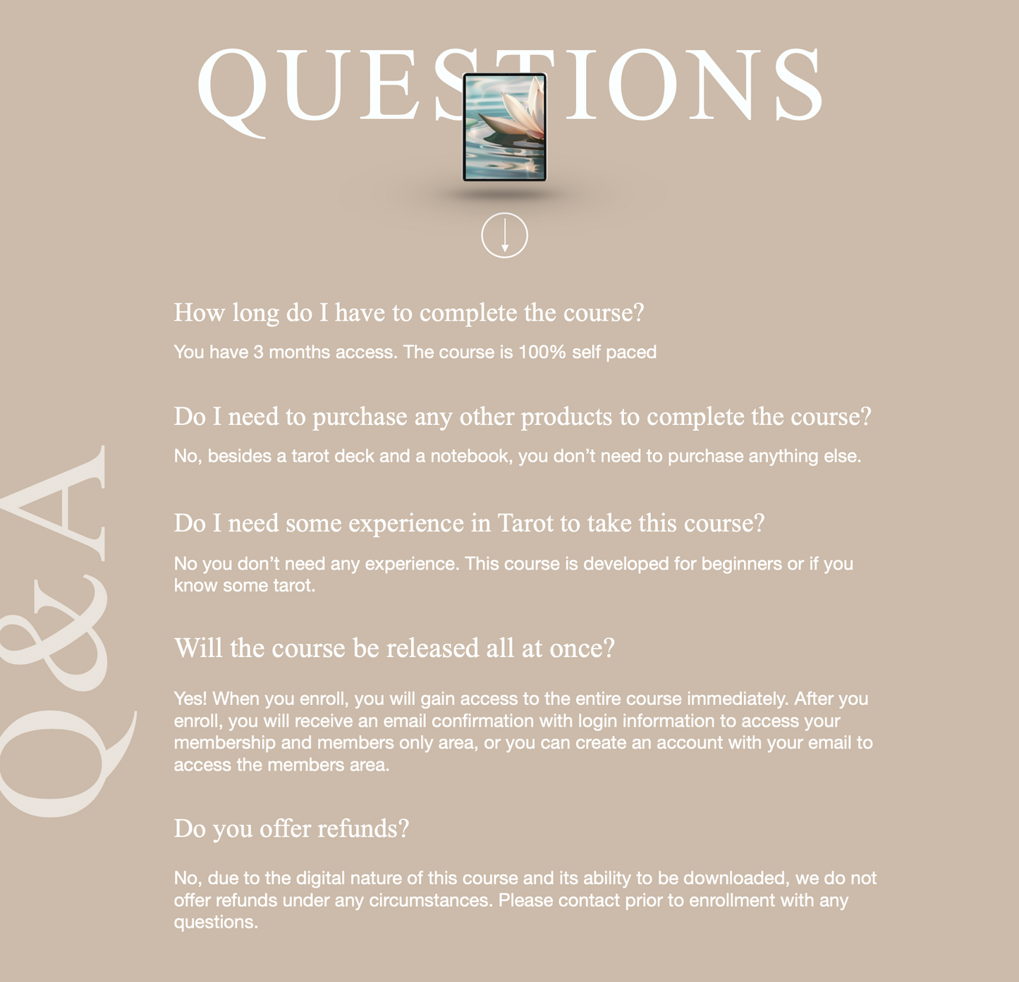 tarot course online, learn tarot, tarot school