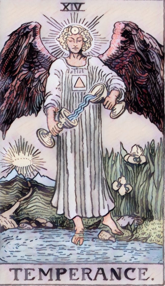 tarot card meaning, temperance card